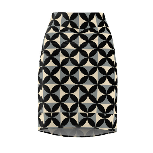 360 Lifestyle Women's Pencil Skirt Dami Fleur pattern