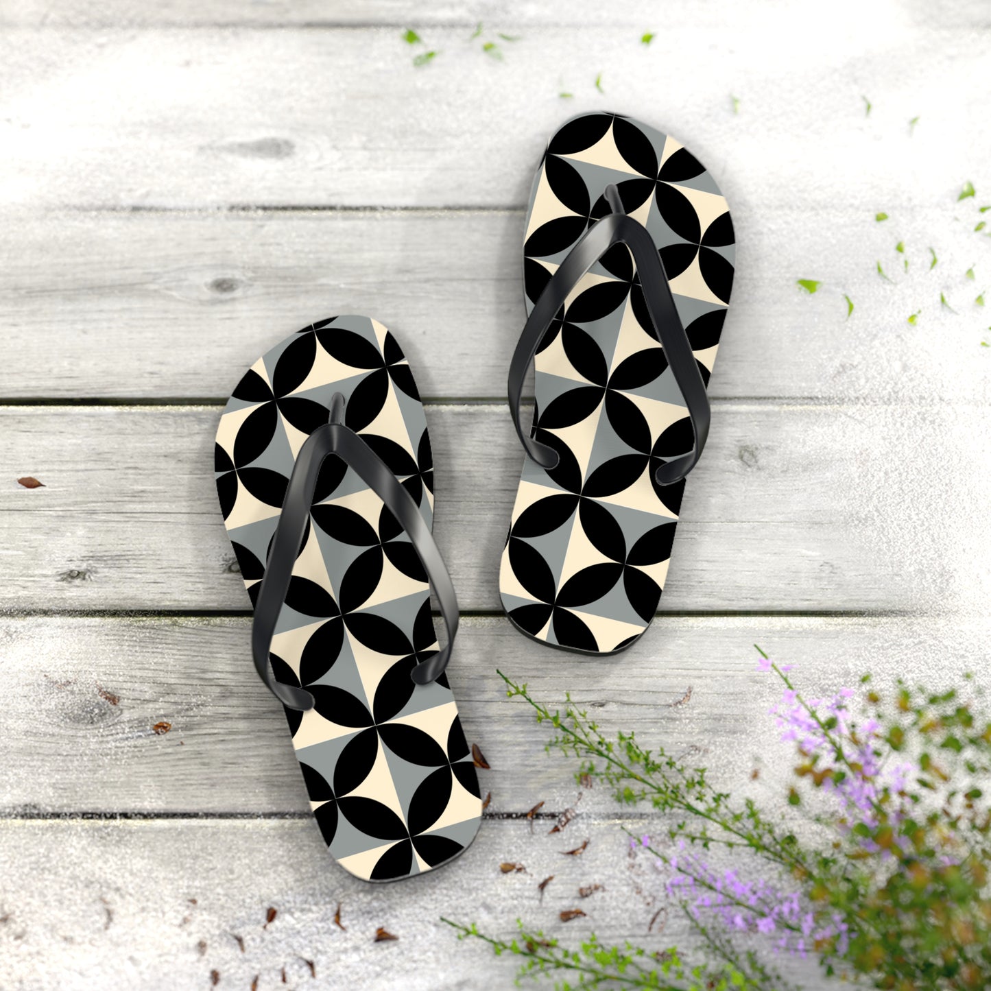 360 Lifestyle Flip Flops Dami Fleur pattern