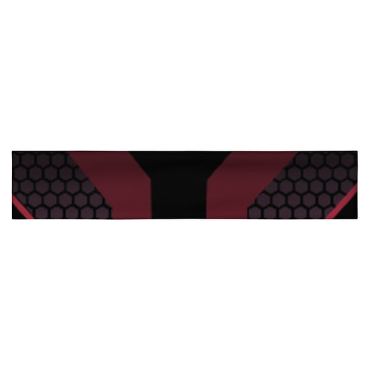 360 Lifestyle Headband black with pink geo print