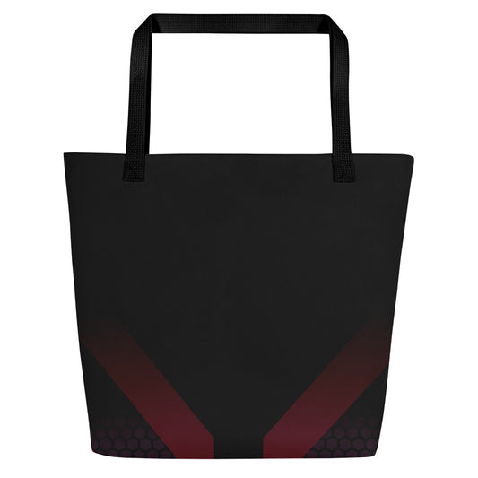 360 Lifestyle Large Tote Bag black with pink geo print