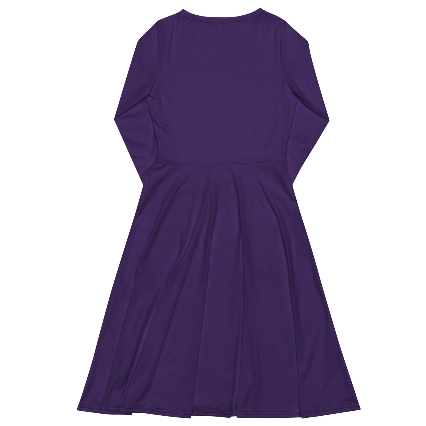 360 Lifestyle long sleeve midi dress in  Solid Purple