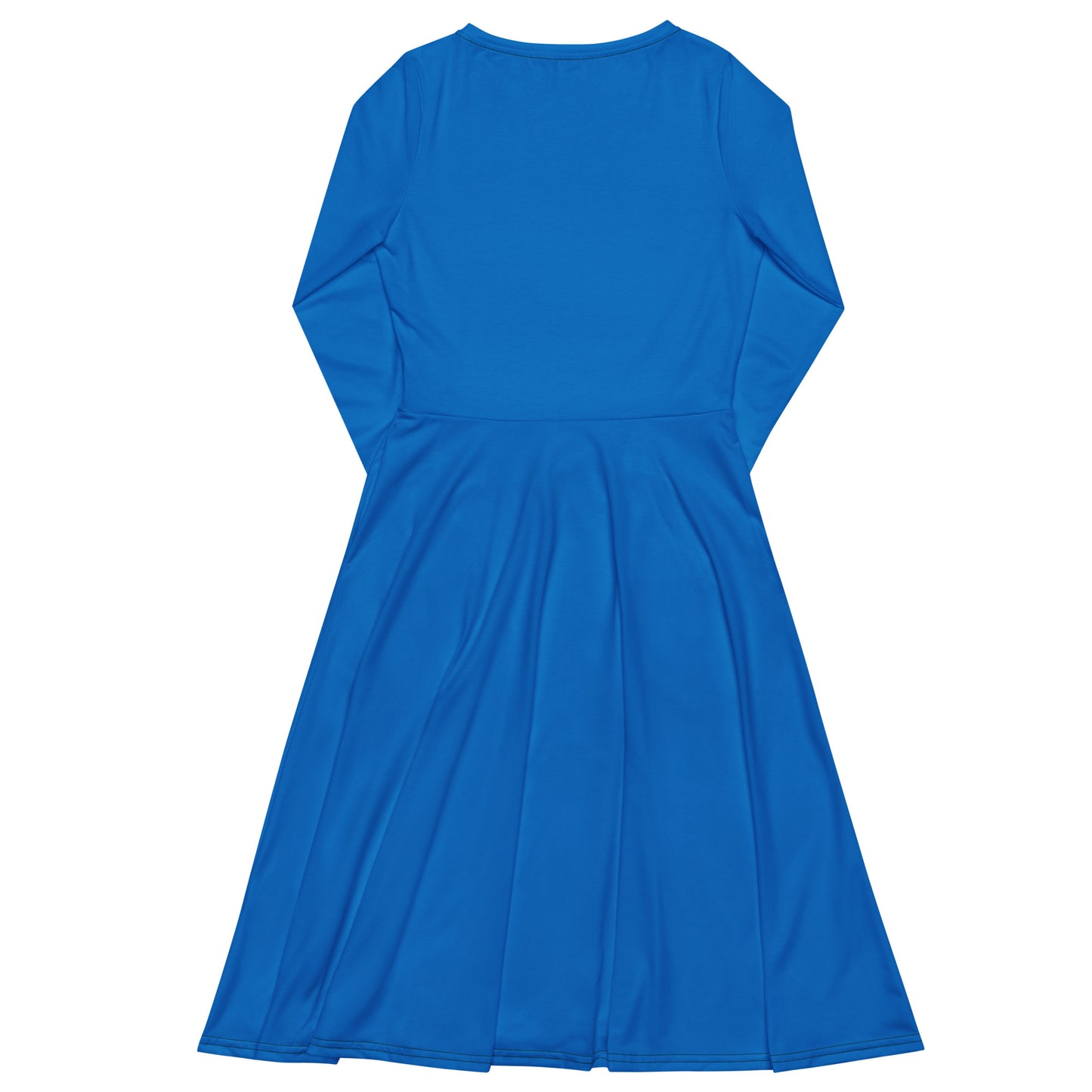 360 Lifestyle long sleeve midi dress in Solid Blue