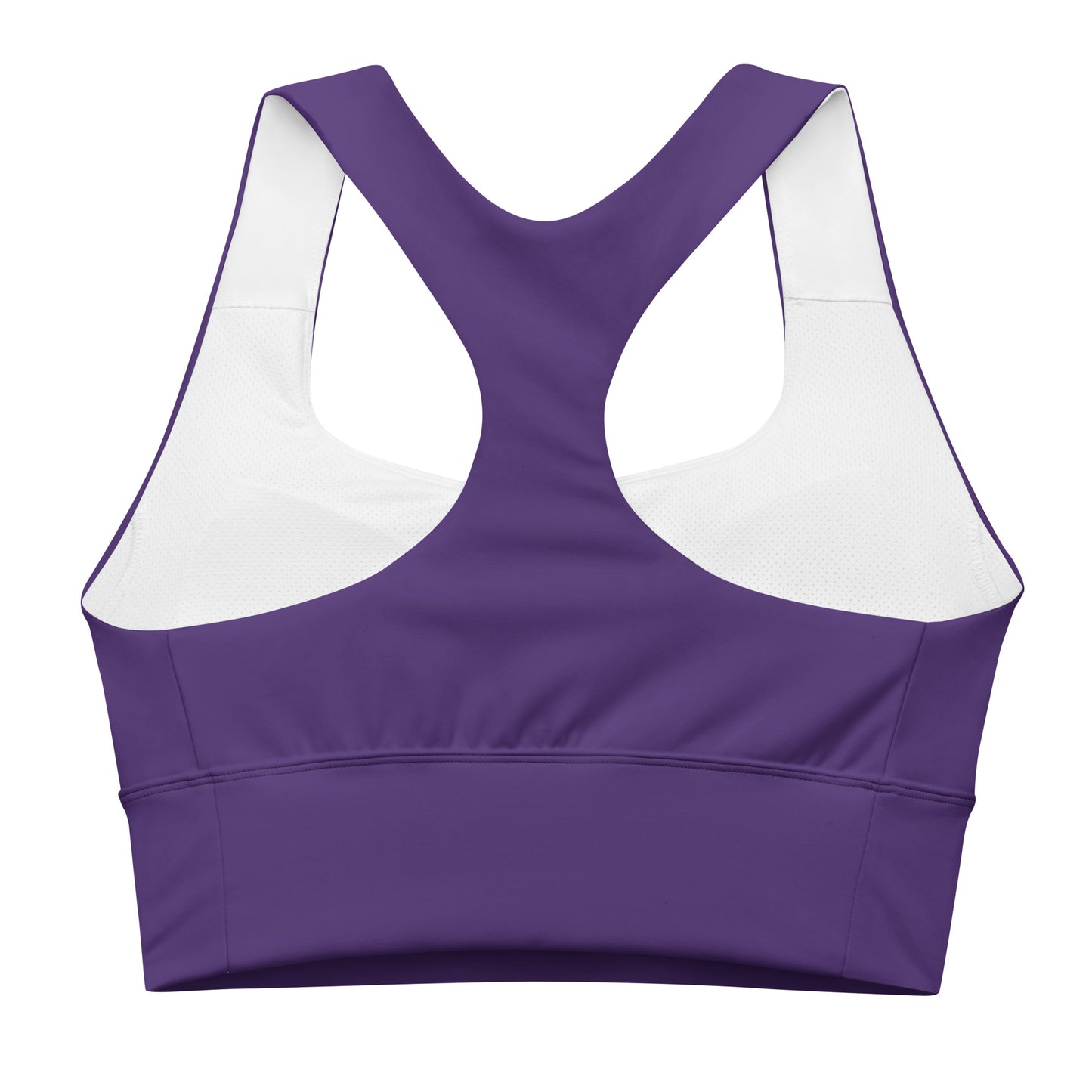 360 Lifestyle Longline sports bra in Solid Purple