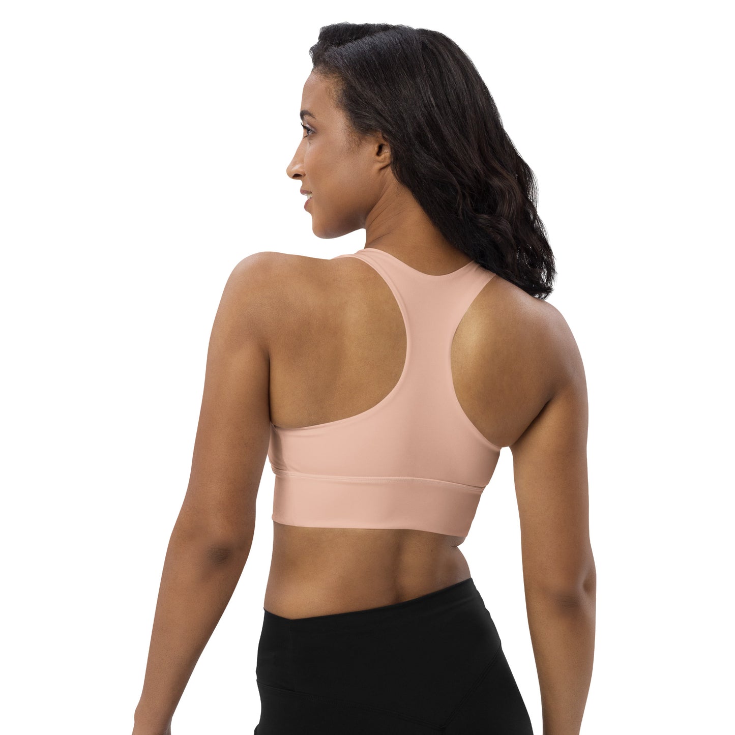 360 Lifestyle Longline sports bra in Solid Zinnwalanite