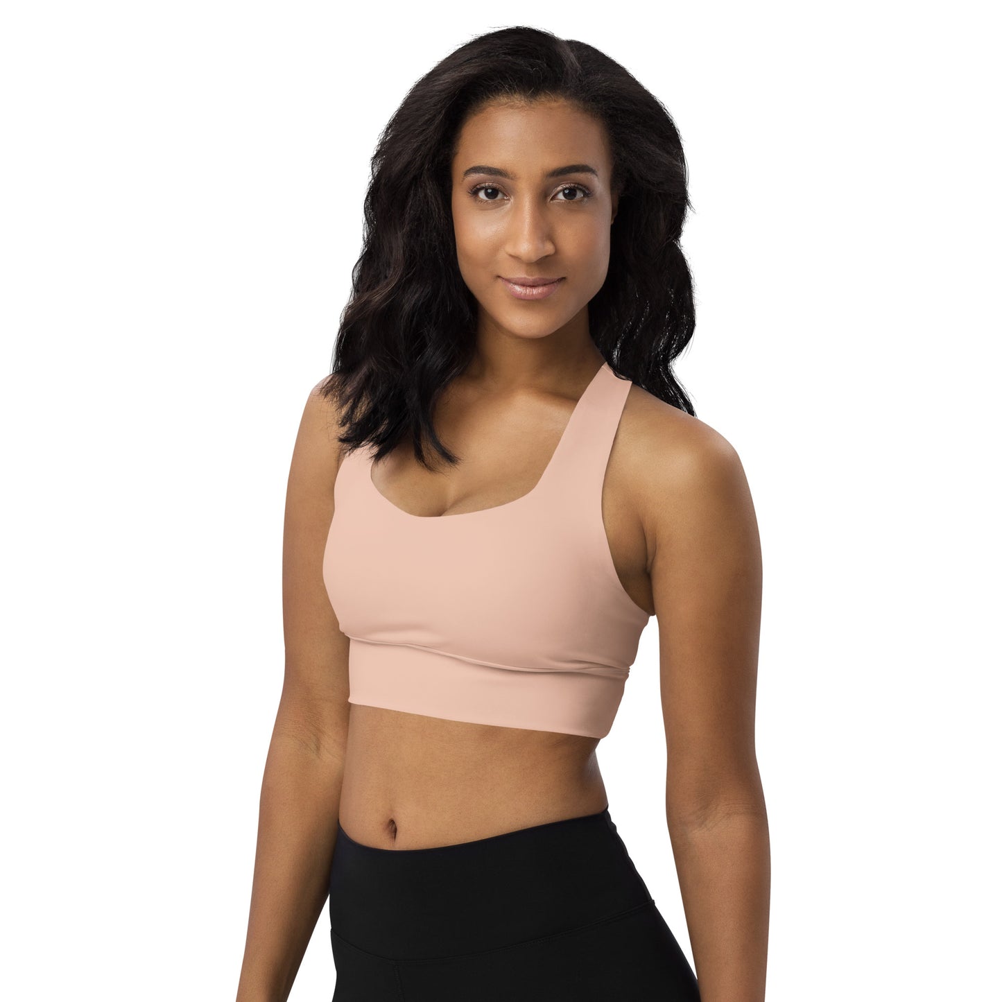 360 Lifestyle Longline sports bra in Solid Zinnwalanite