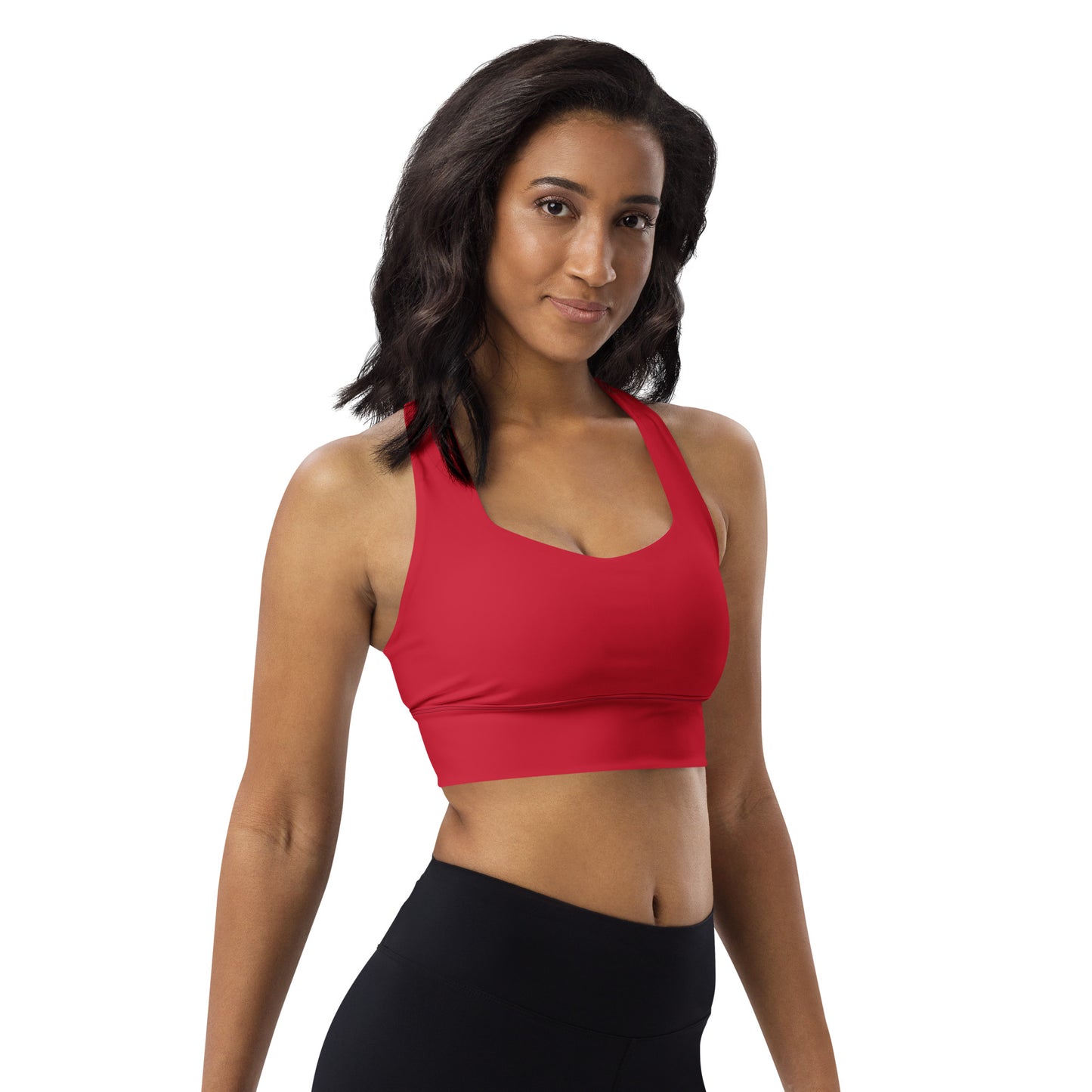 360 Lifestyle Longline sports bra Solid Red