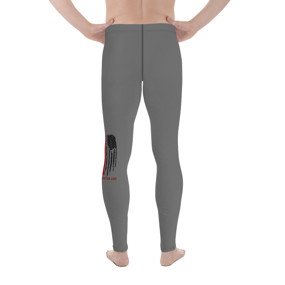 Firefighter Life Men's Leggings Gray