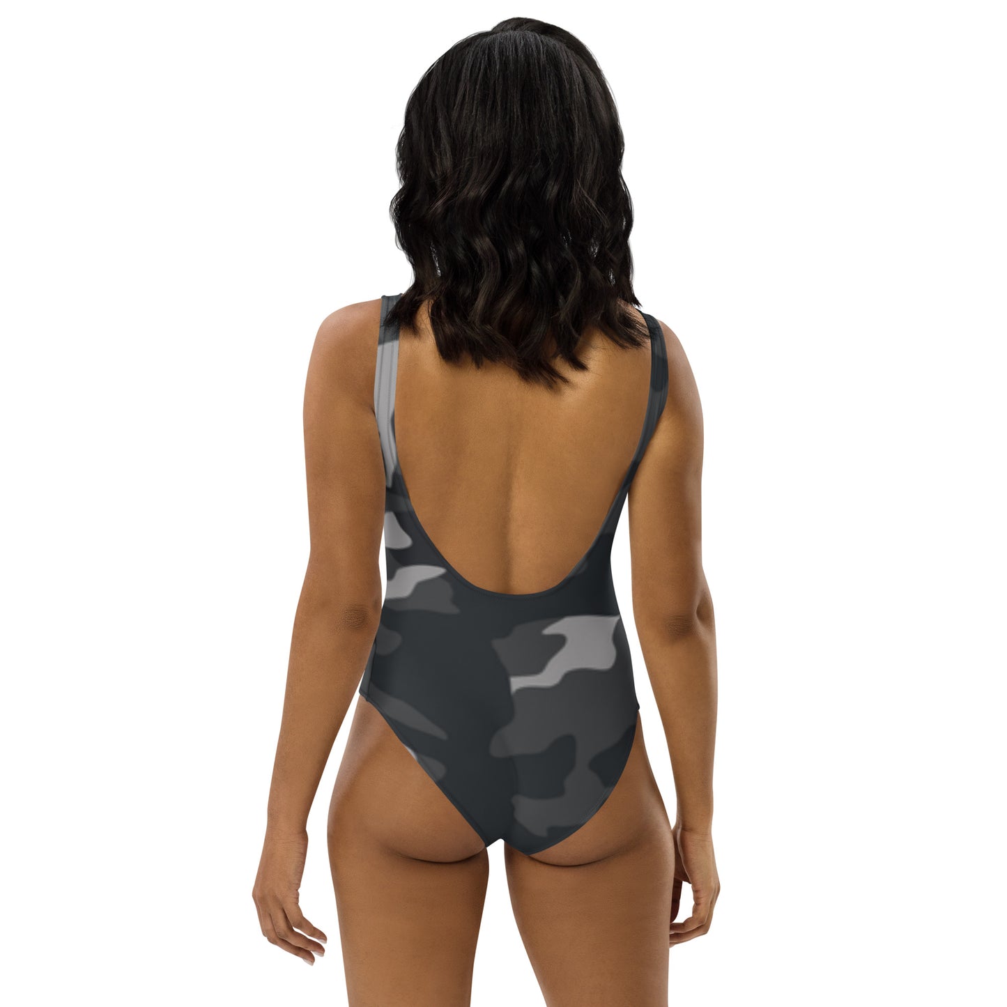 360 Lifestyle One-Piece Swimsuit  Gray Camo pattern