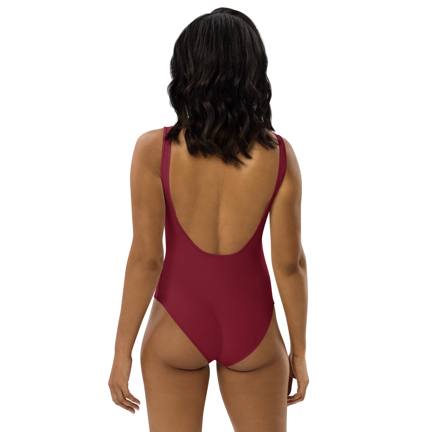 360 Lifestyle One-Piece Swimsuit in Solid Burgundy