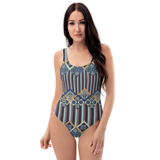 360 Lifestyle One-Piece Swimsuit 1930 print