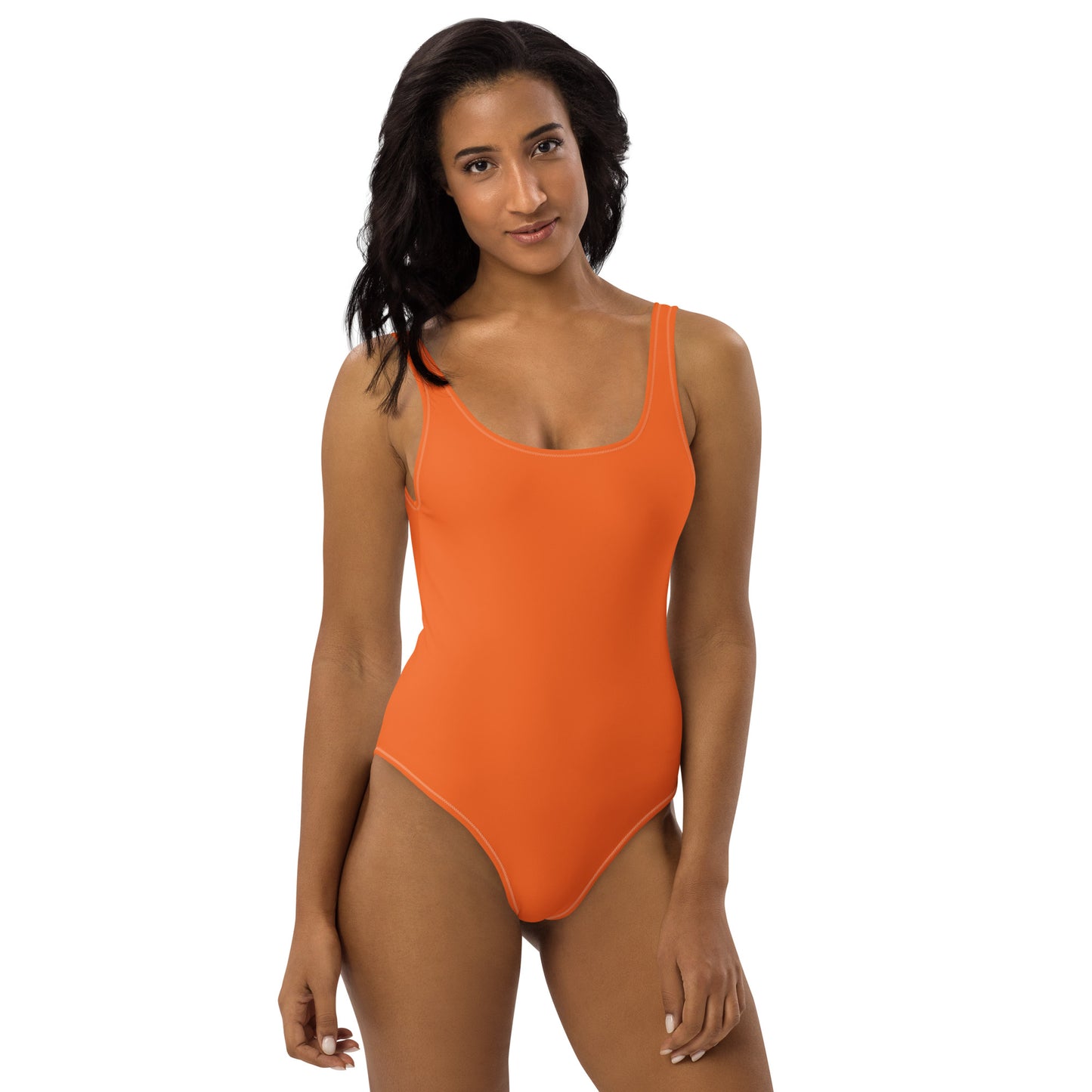 360 Lifestyle One-Piece Swimsuit in Solid Orange