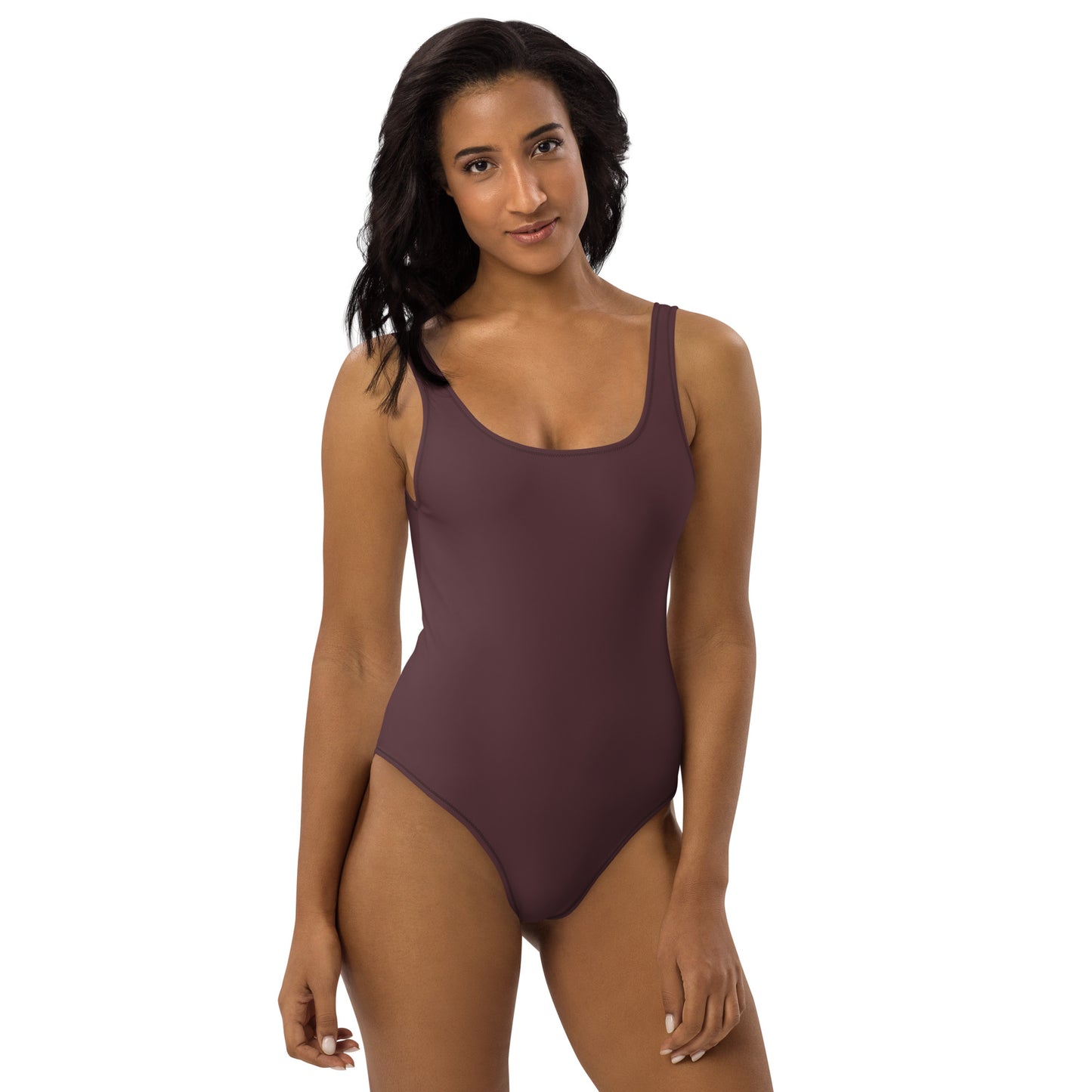 360 Lifestyle One-Piece Swimsuit in Solid Cab Sav