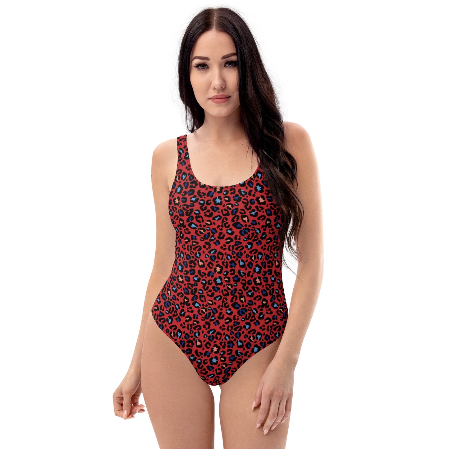 360 Lifestyle One-Piece Swimsuit in Red Hot Leopard