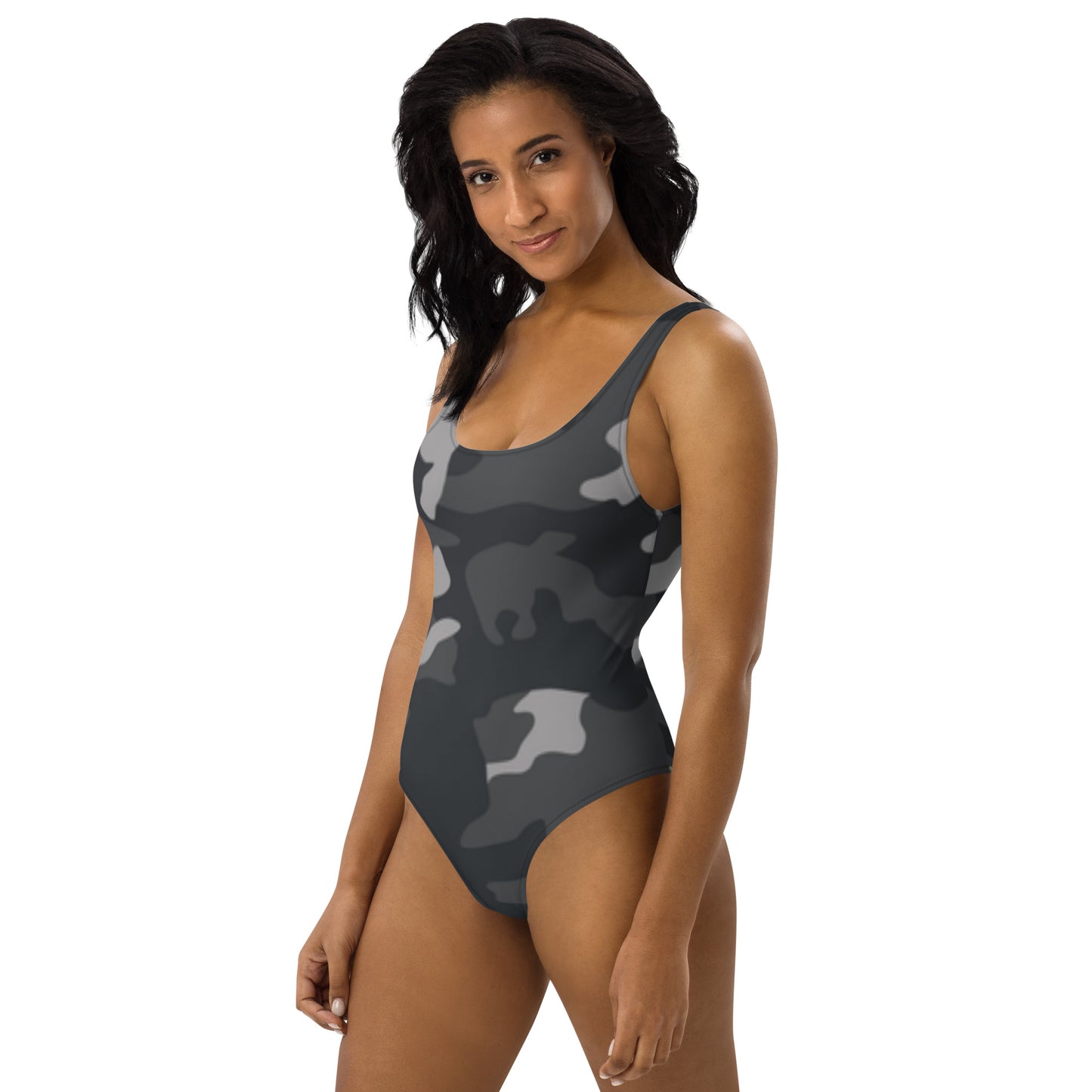 360 Lifestyle One-Piece Swimsuit  Gray Camo pattern