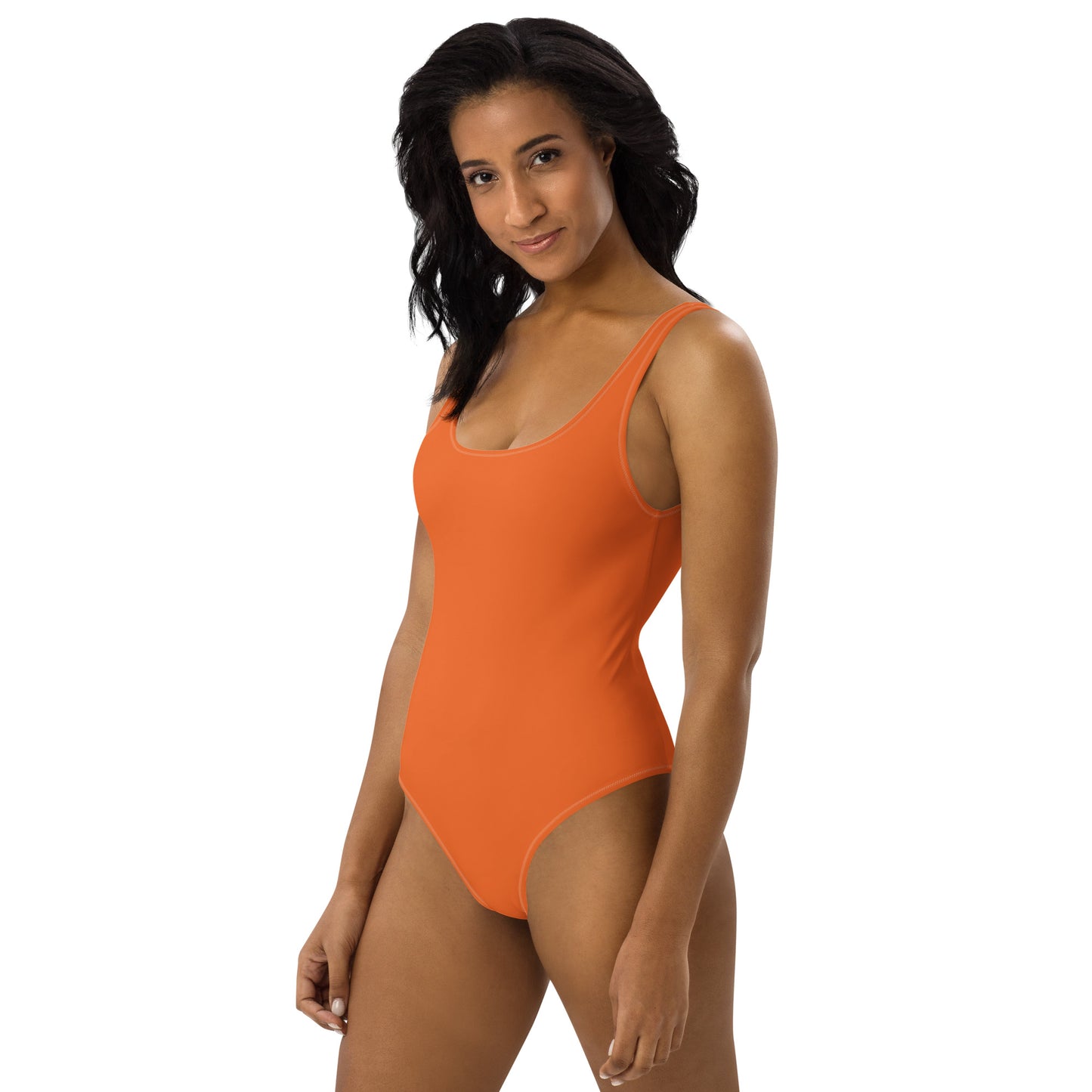 360 Lifestyle One-Piece Swimsuit in Solid Orange