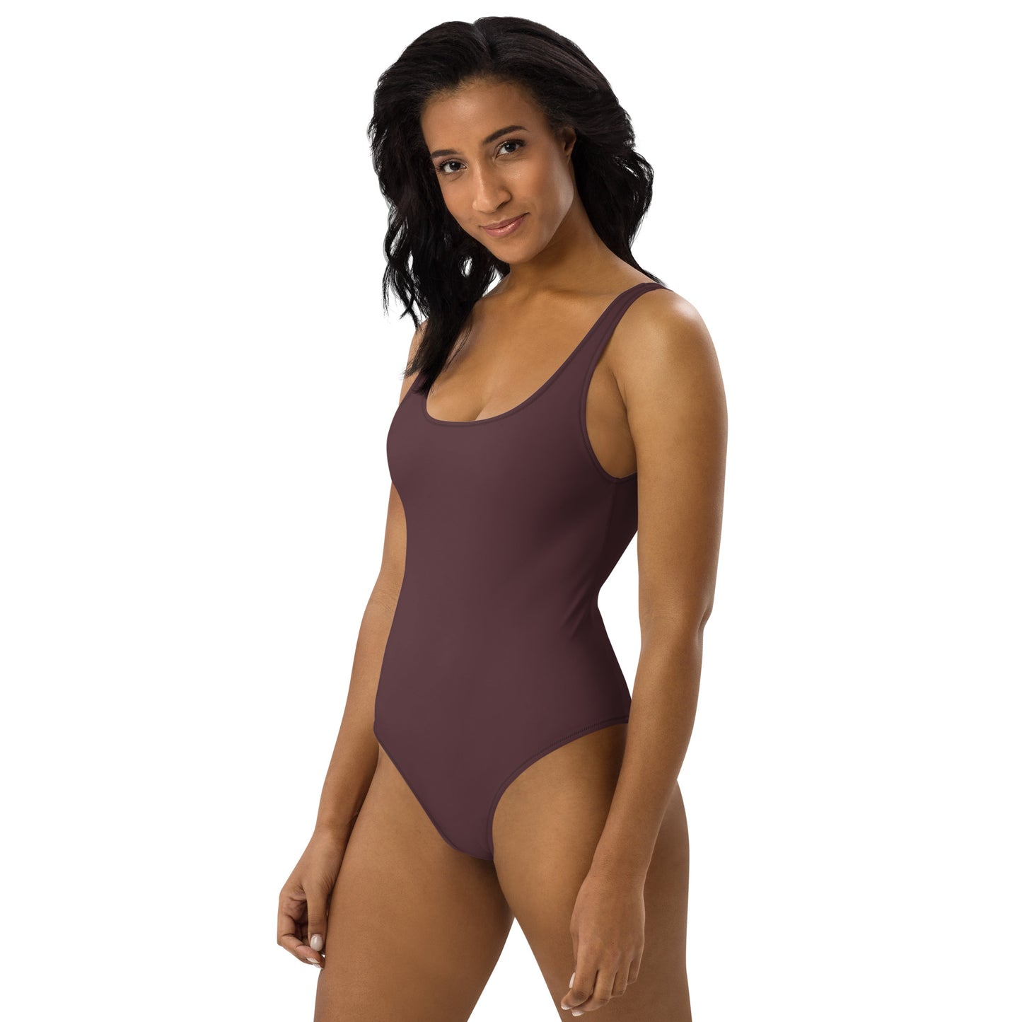 360 Lifestyle One-Piece Swimsuit in Solid Cab Sav