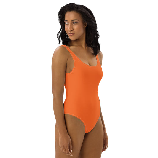 360 Lifestyle One-Piece Swimsuit in Solid Orange