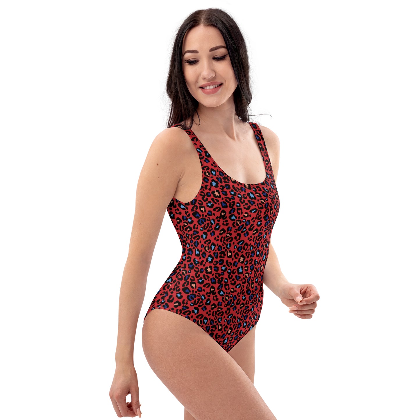 360 Lifestyle One-Piece Swimsuit in Red Hot Leopard