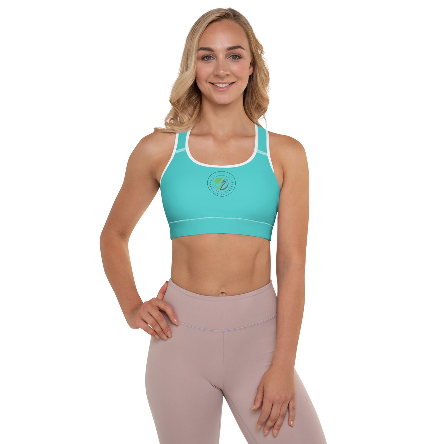 NOAB Padded Sports Bra Dark Turquoise