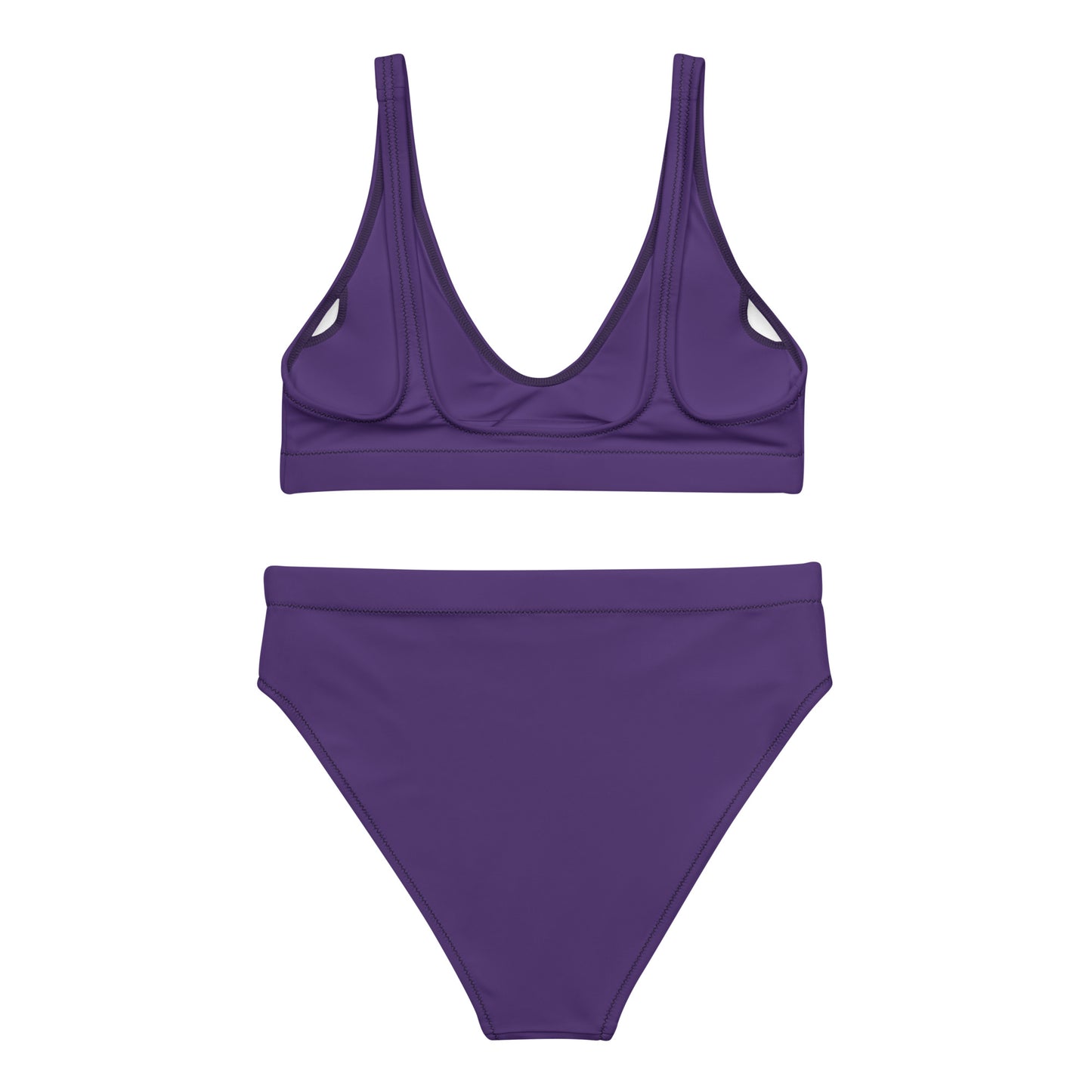 360 Lifestyle high-waisted bikini in Solid Purple