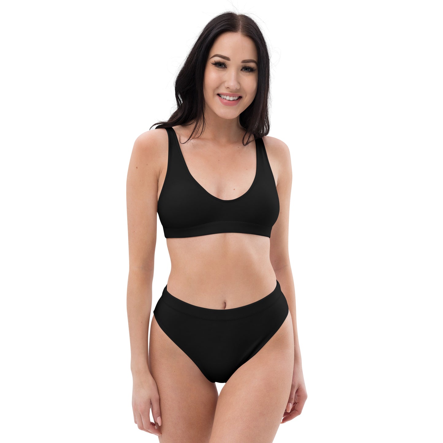 360 Lifestyle high-waisted bikini Solid Black