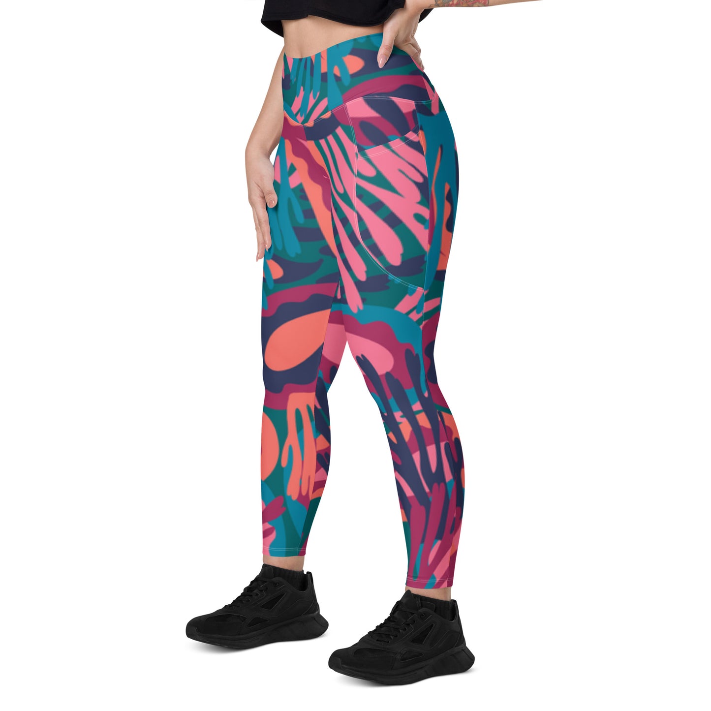 360 Lifestyle Leggings with pockets UPF 50+ florida fun print