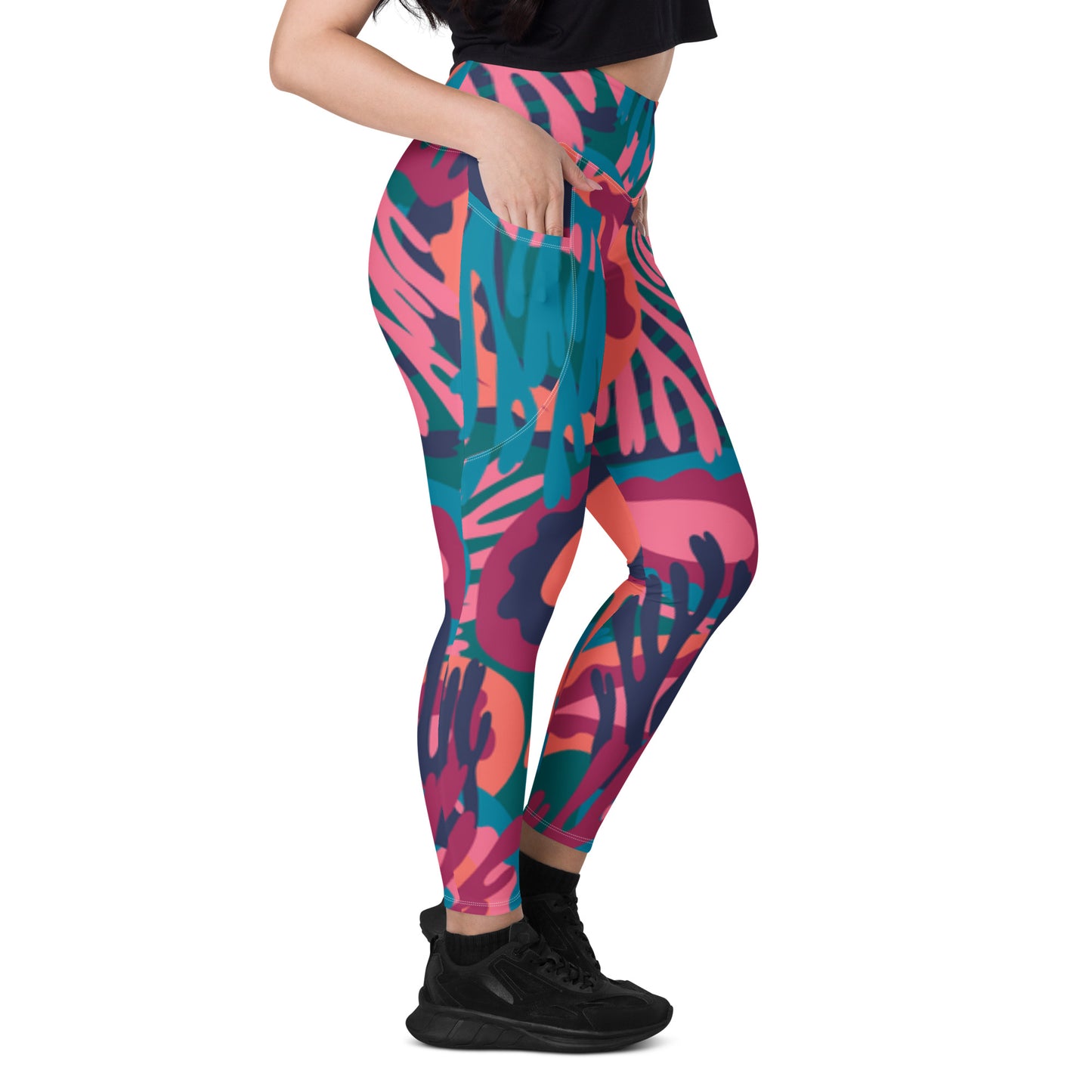 360 Lifestyle Leggings with pockets UPF 50+ florida fun print