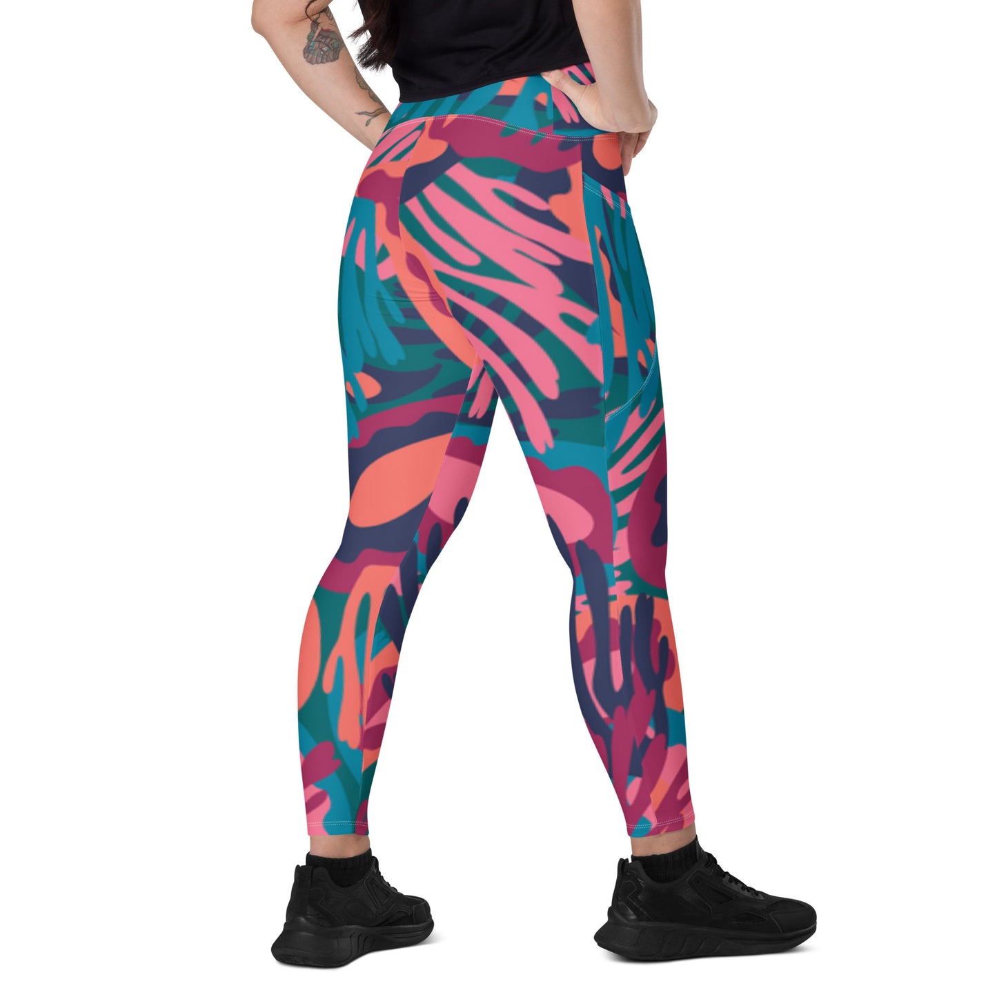 360 Lifestyle Leggings with pockets UPF 50+ florida fun print