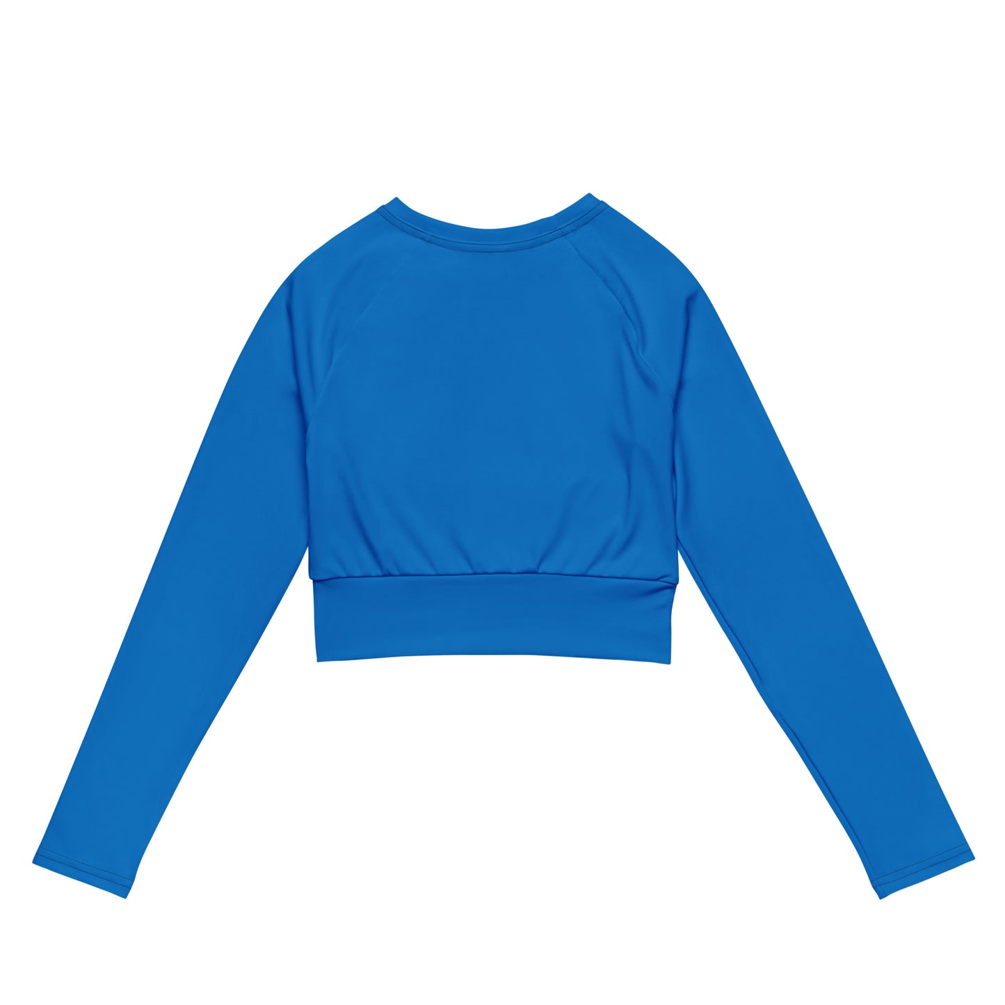 360 Lifestyle long-sleeve crop top UPF 50+ in Solid Blue