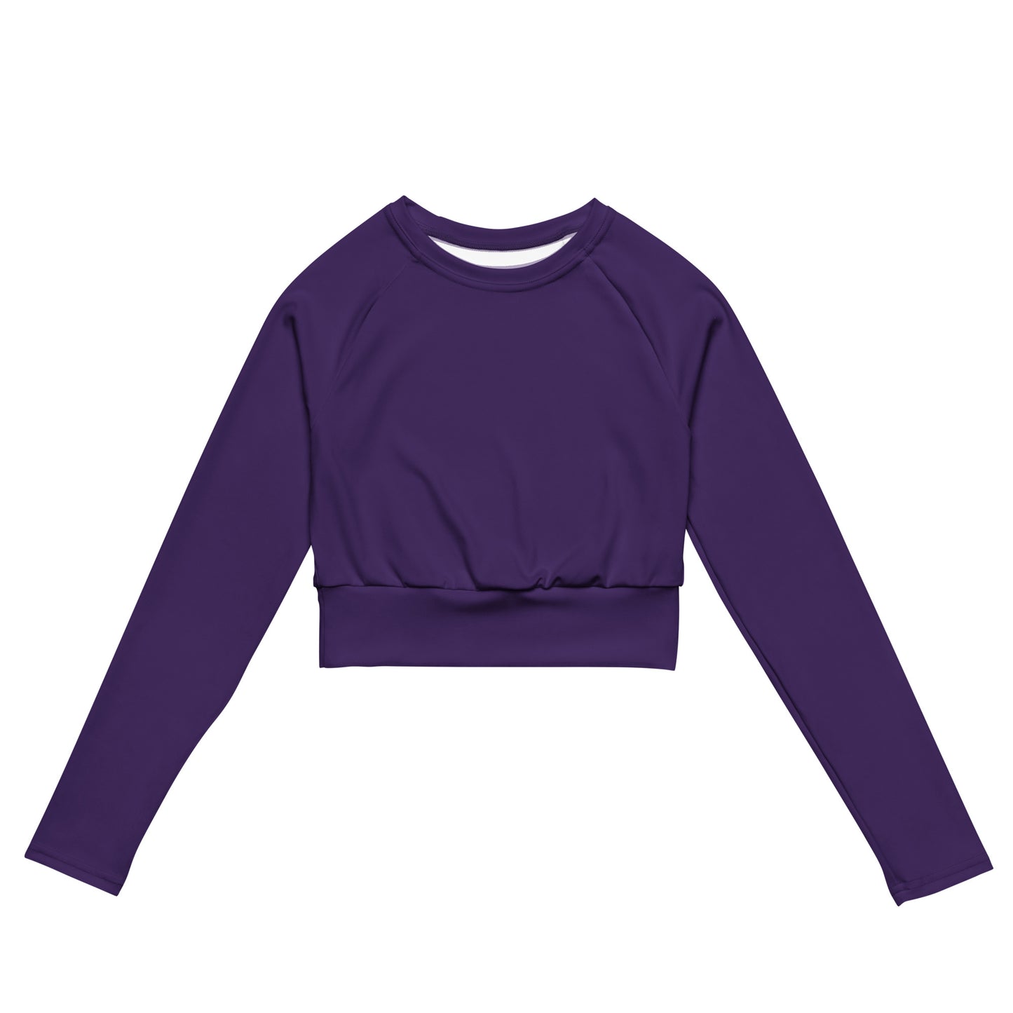 360 Lifestyle long-sleeve crop top UPF 50+ in Solid Purple