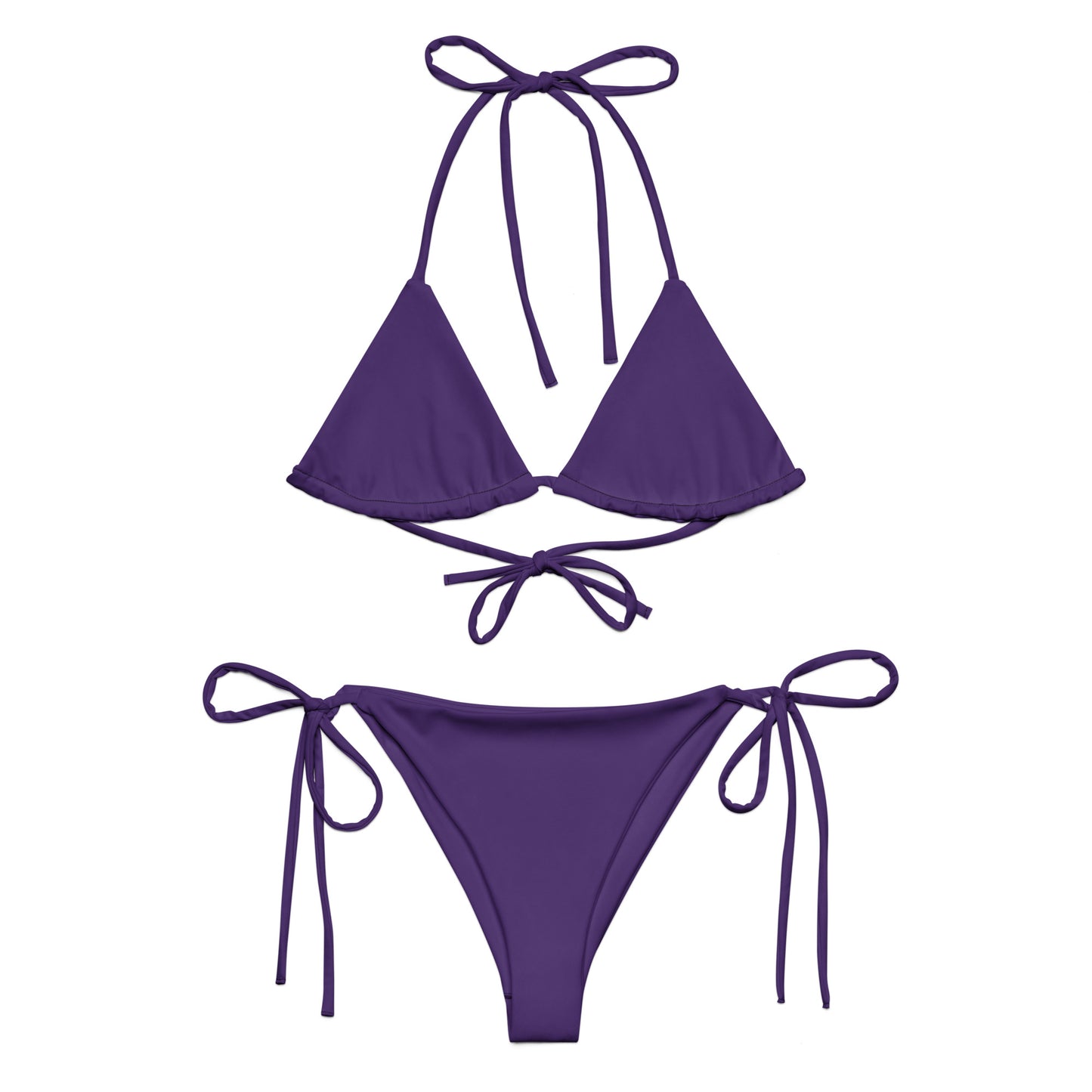 360 Lifestyle string bikini in Solid Purple