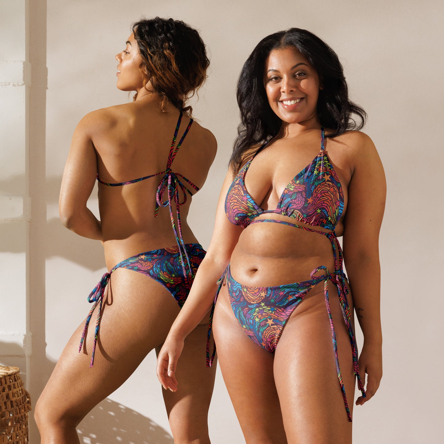 360 Lifestyle string bikini in Van Go-ish