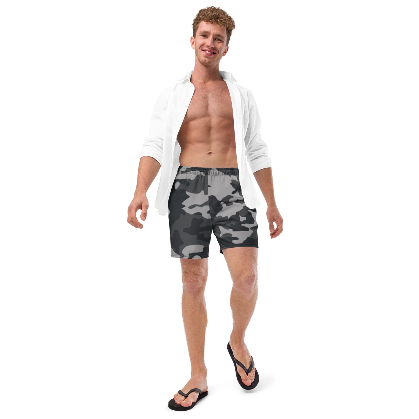 360 Lifestyle Man swim trunks Gray Camo