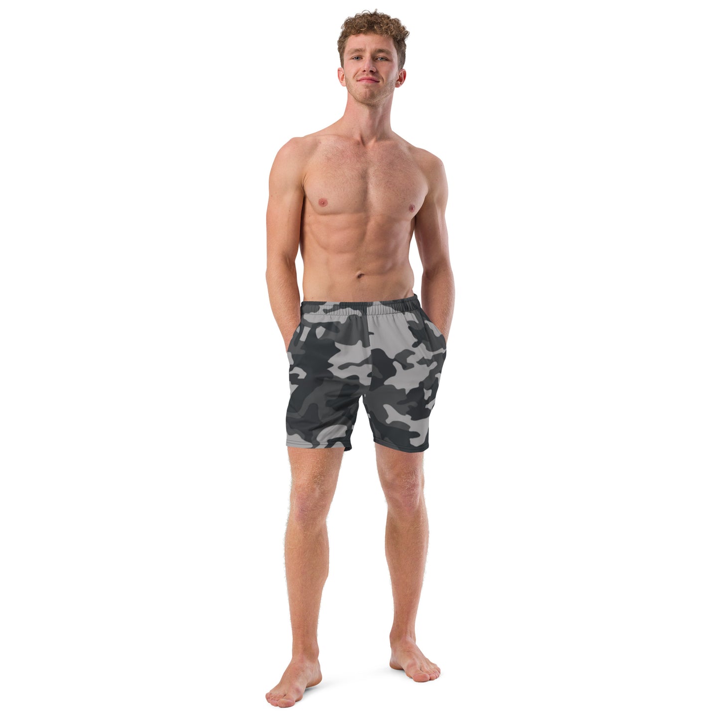 360 Lifestyle Man swim trunks Gray Camo