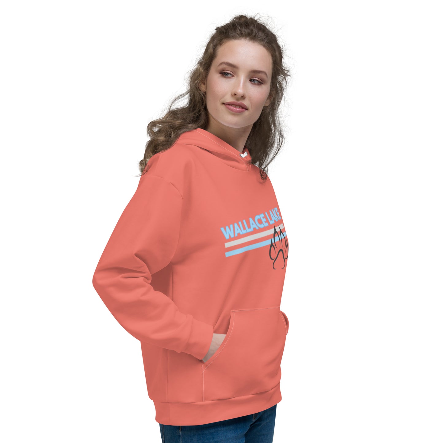 Wallace Lake Unisex Hoodie Coral