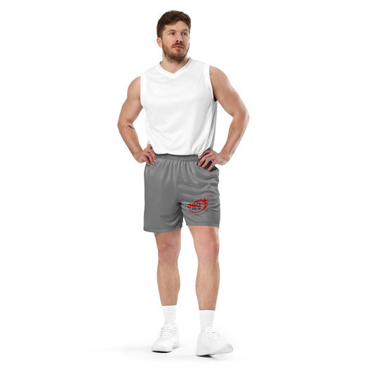 360 Size Up Gray mesh shorts