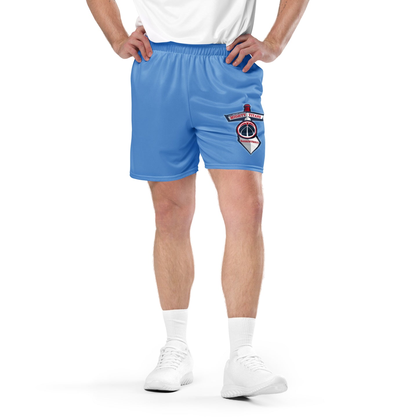 Mighty Titans Jordy Blue Unisex mesh shorts Logo