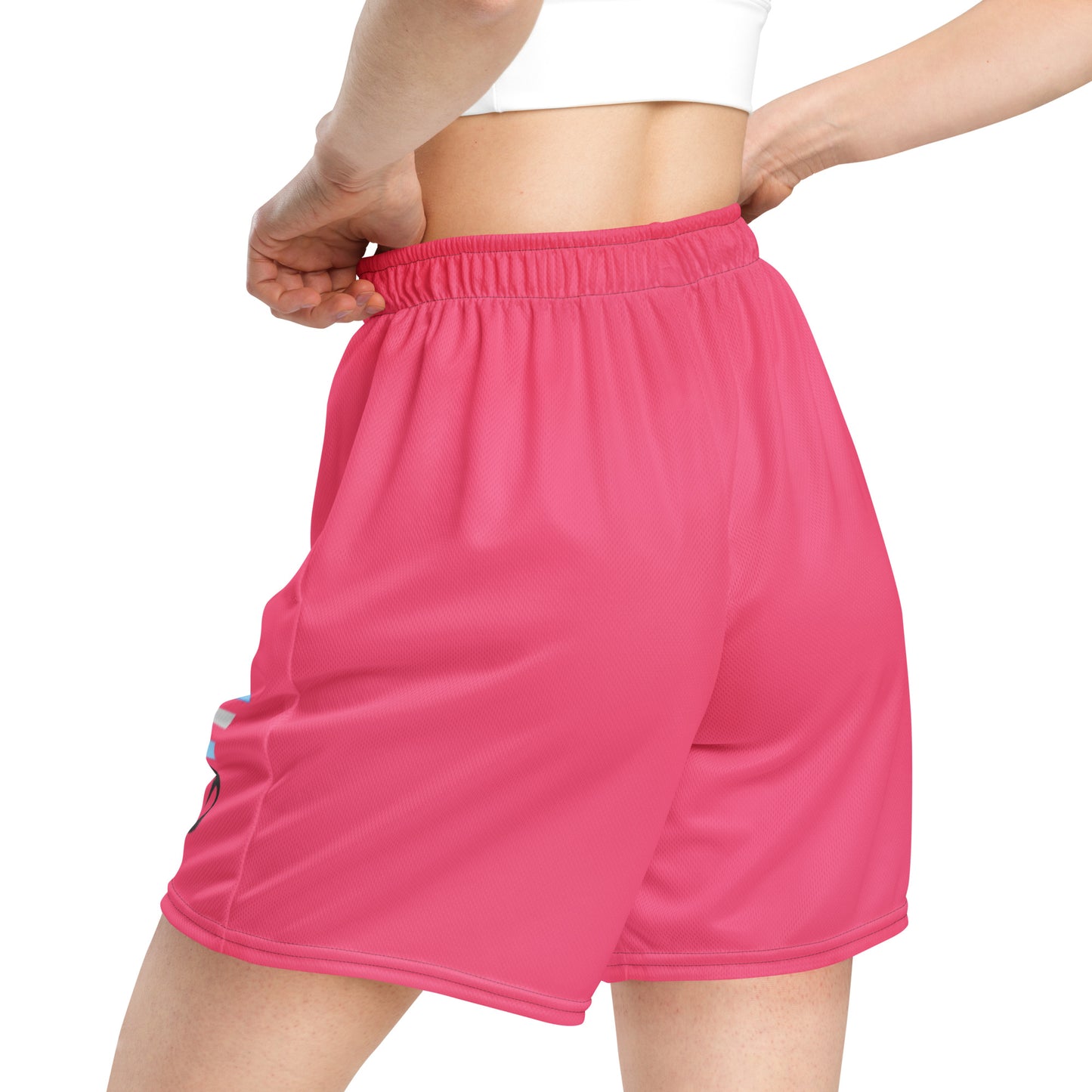 Wallace Lake Hot Pink Adult Unisex mesh shorts