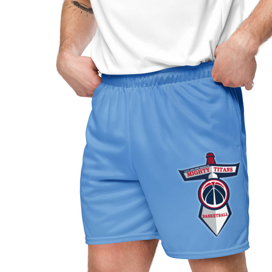 Mighty Titans Jordy Blue Unisex mesh shorts Logo