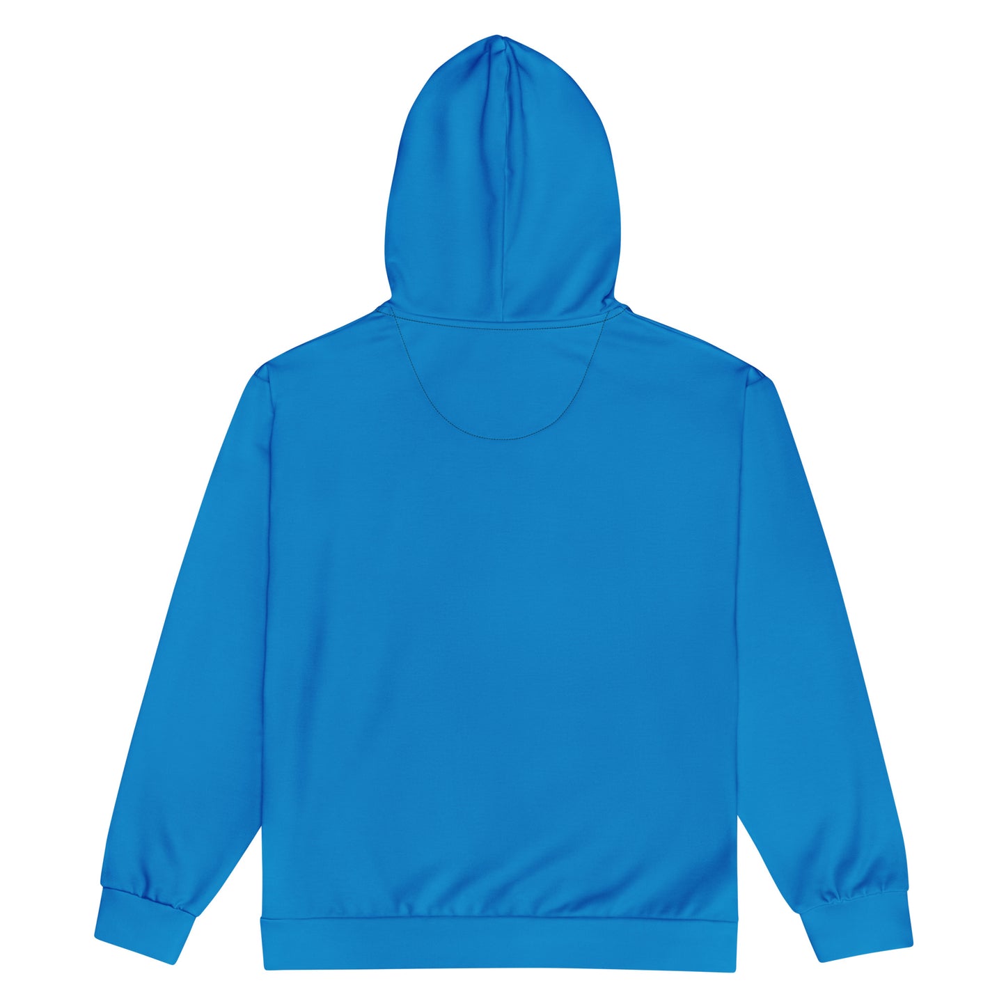 360 Lifestyle Unisex zip hoodie in Solid Blue