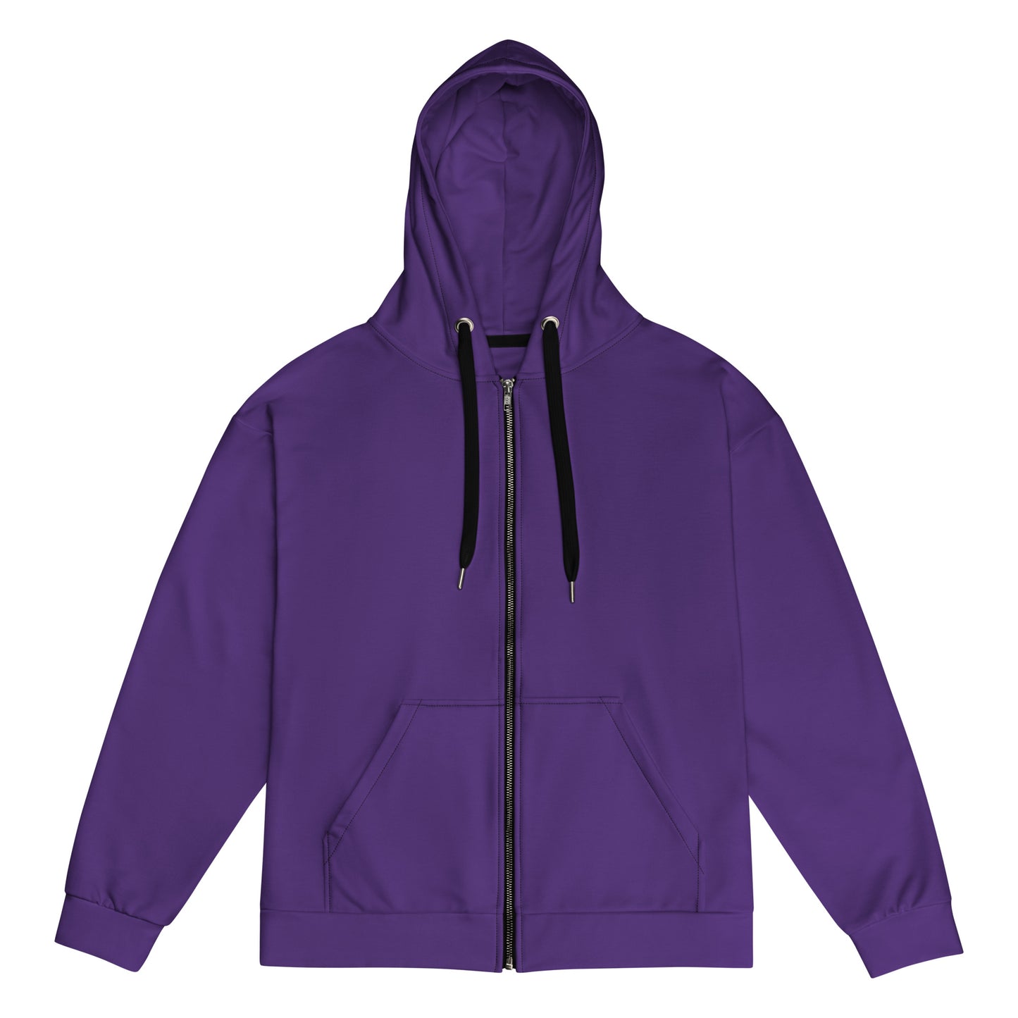 360 Lifestyle Unisex zip hoodie in Solid Purple