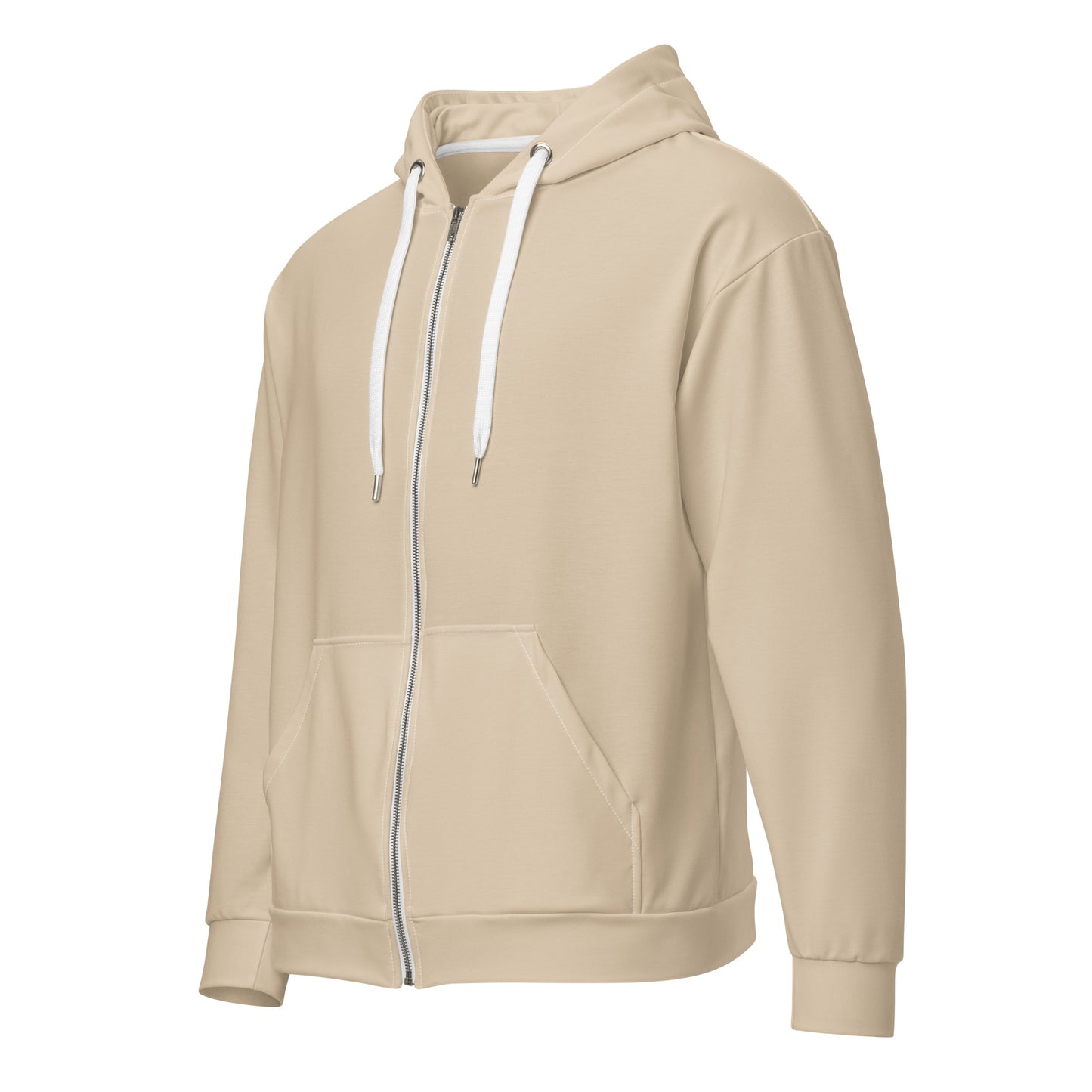 360 Lifestyle Unisex zip hoodie in Solid Champagne