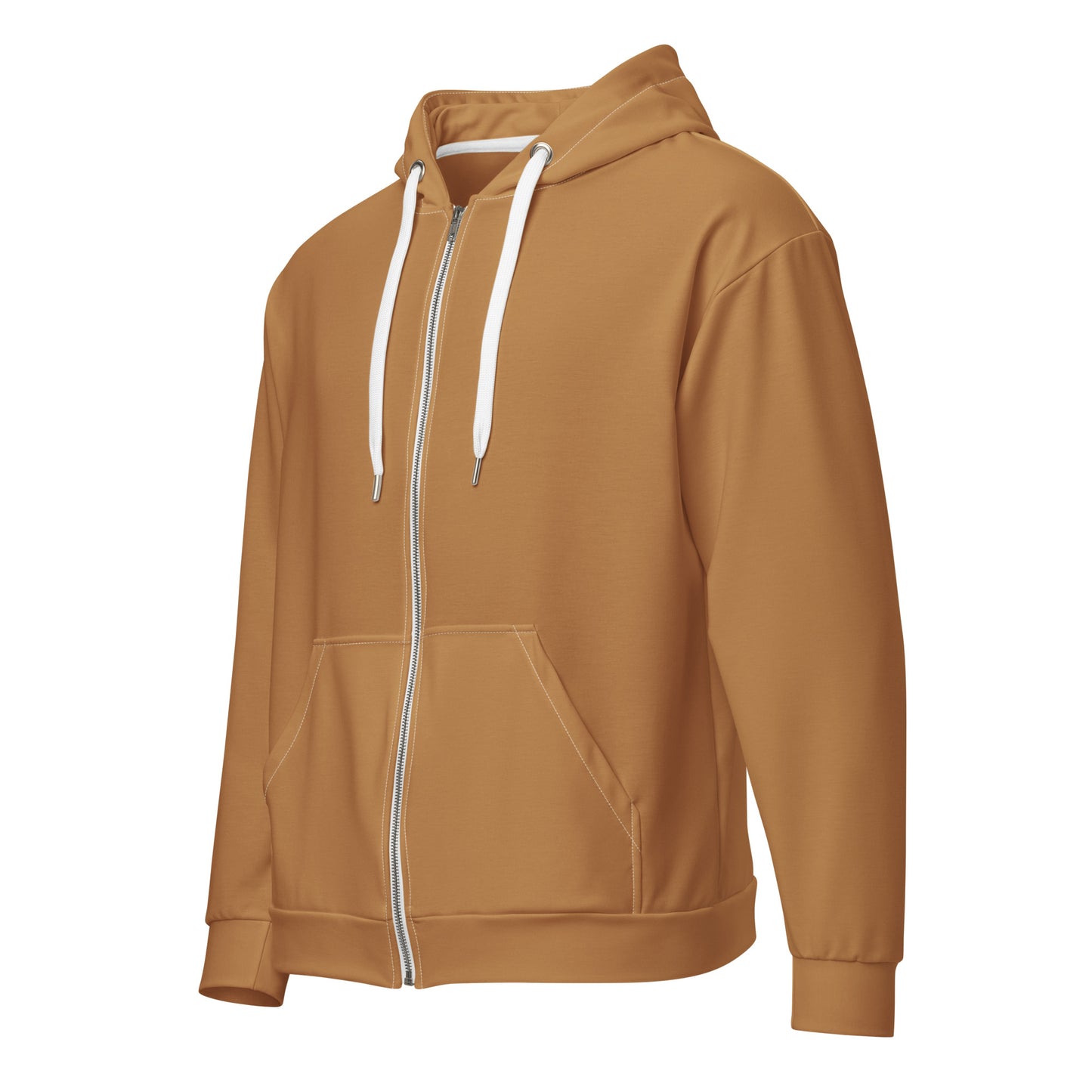 360 Lifestyle Unisex zip hoodie in Solid Nude