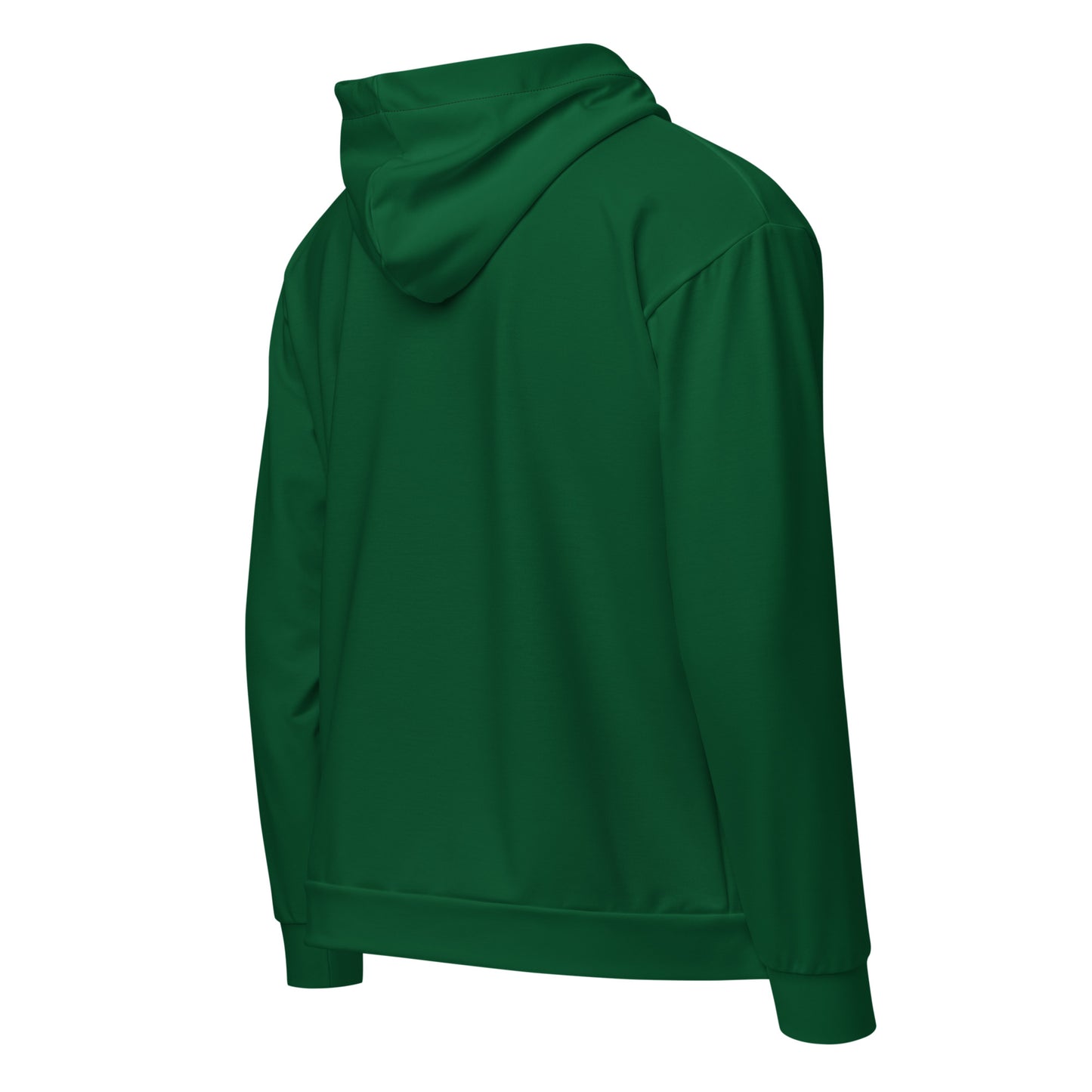 360 Lifestyle Unisex zip hoodie in Solid Forest Green