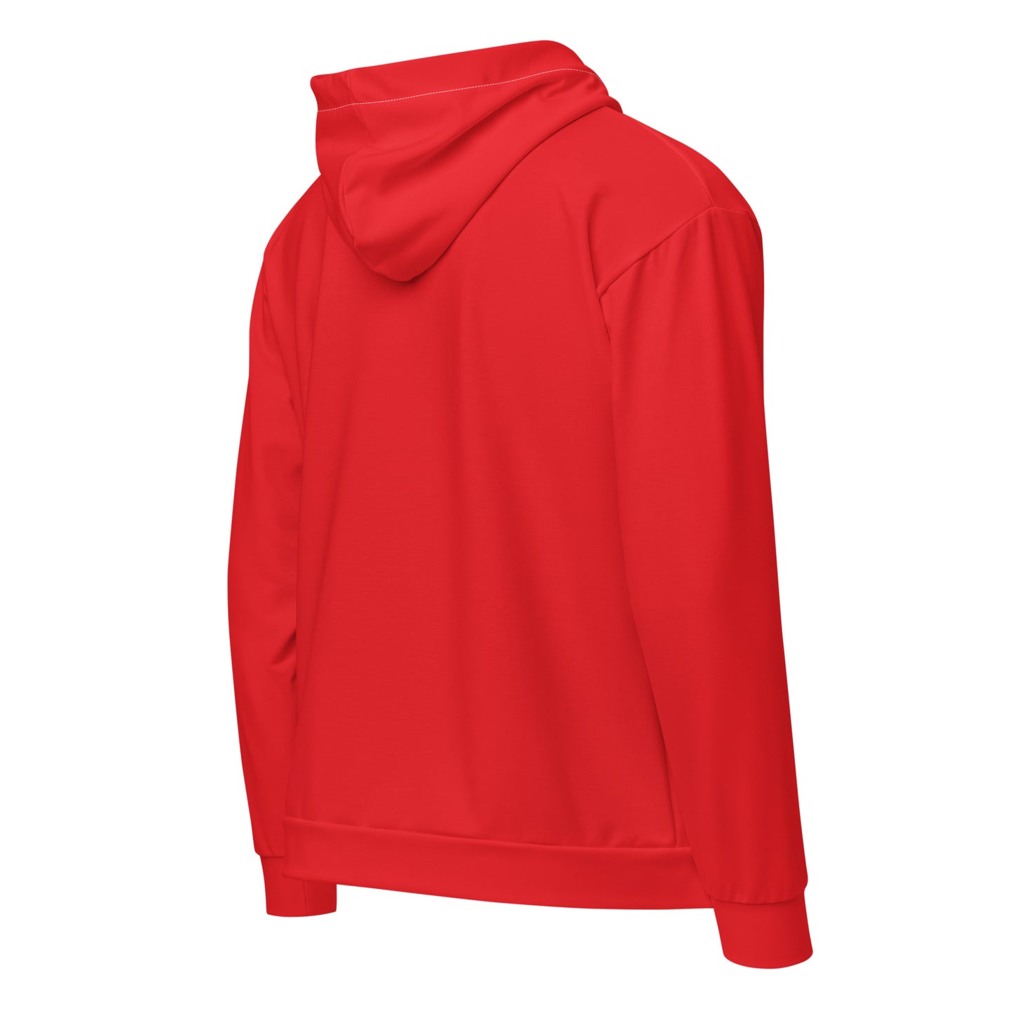 360 Lifestyle Unisex zip hoodie in Solid Alizarin