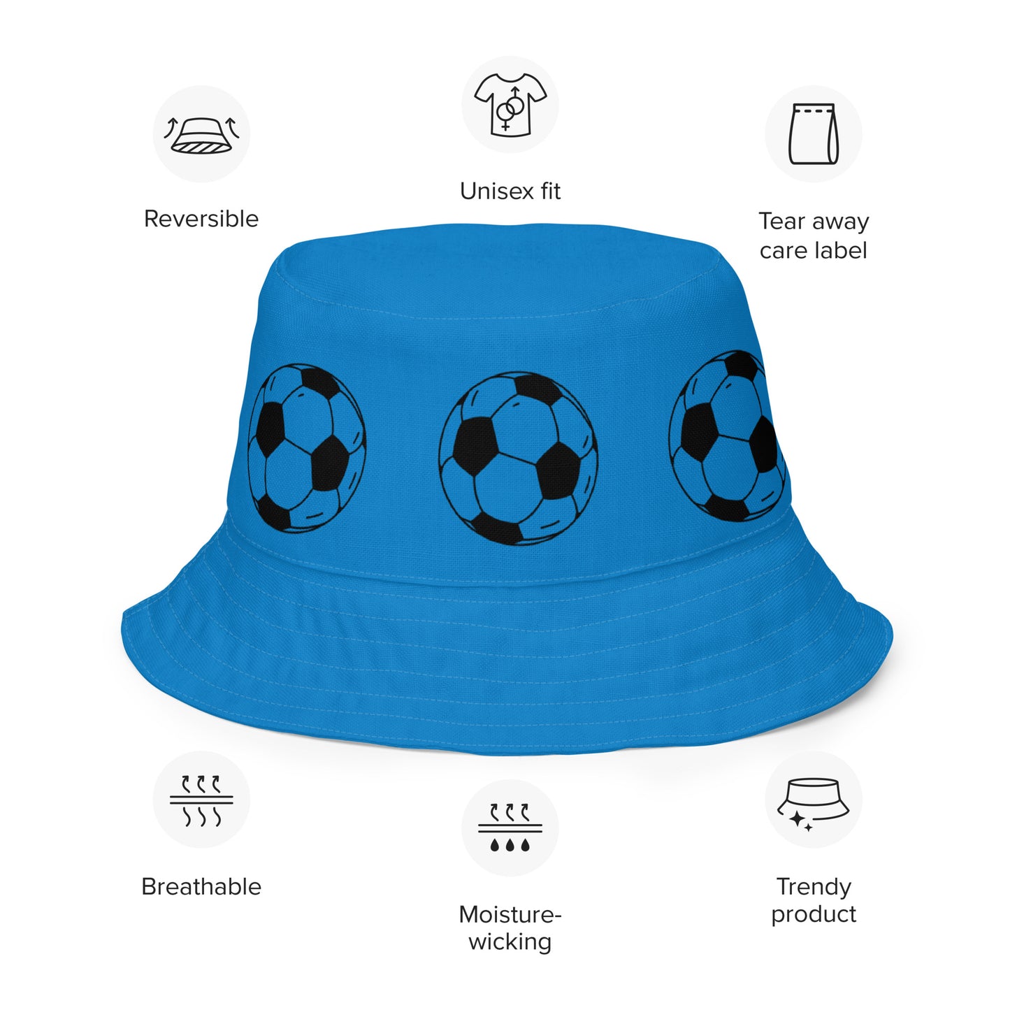 Soccer Reversible bucket hat- you can pick colors- EMAIL ME ilmt