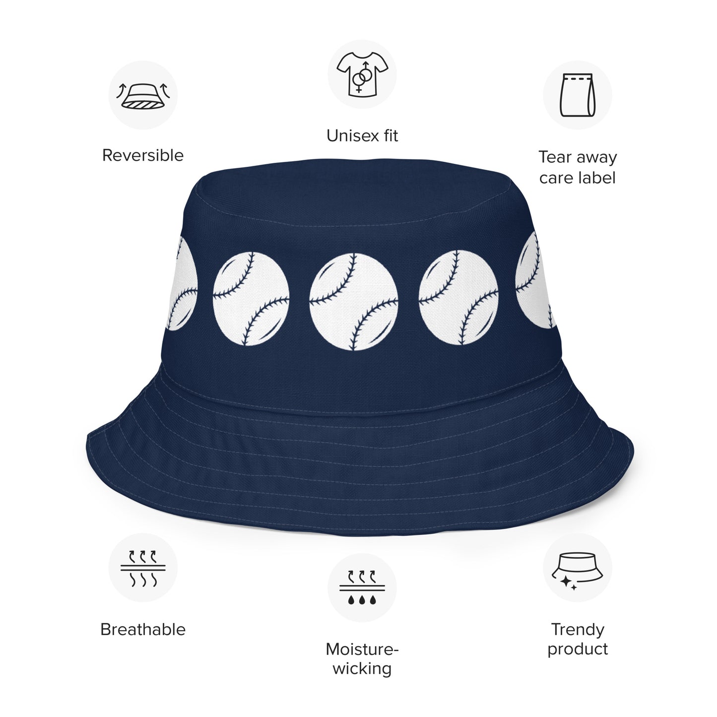 Baseball Reversible bucket hat ilmt