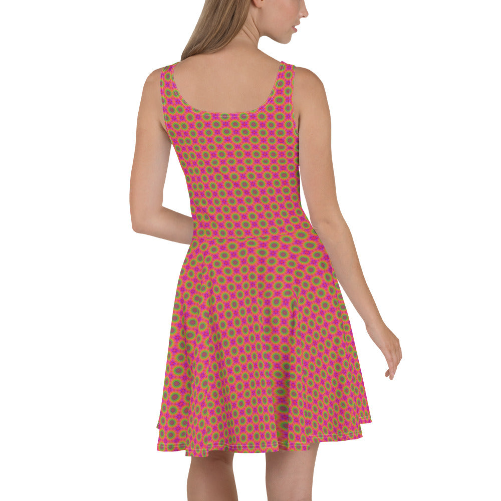 360 Lifestyle Flared  Dress Watermelon Sugar pattern