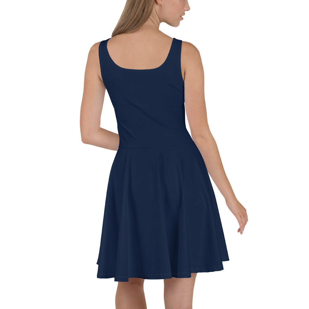 360 Lifestyle Flared Dress in Solid Navy