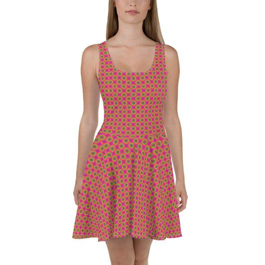 360 Lifestyle Flared  Dress Watermelon Sugar pattern